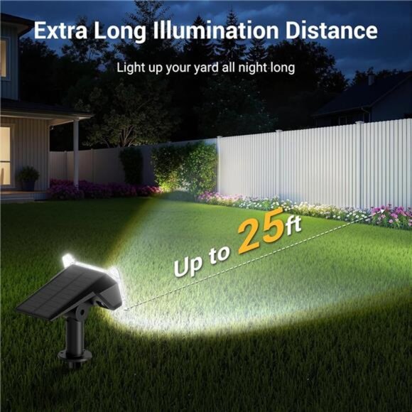 Solar Spot Lights Outdoor Waterproof Landscape Yard Garden Patio Pathway Lightin - Picture 2 of 7